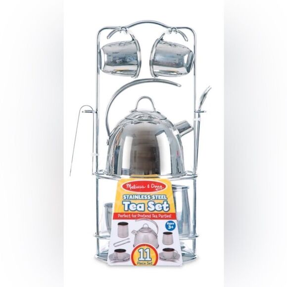 Brand New 11 Piece Melissa & Doug Stovetop Safe
Stainless Steel Teapot - Picture 2 of 3